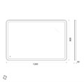 Зеркало BelBagno SPC-MAR-1200-800-LED-TCH SPC-MAR-1200-800-LED-TCH, MARINO