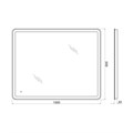 Зеркало BelBagno SPC-MAR-1000-800-LED-TCH SPC-MAR-1000-800-LED-TCH, MARINO