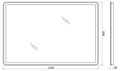 Зеркало BelBagno SPC-MAR-1200-800-LED-BTN SPC-MAR-1200-800-LED-BTN, MARINO