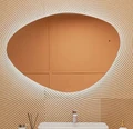 Зеркало Azario Лукас 700х1000 LED-00003037 часы, подогрев, сенсорный выключатель LED-00003037