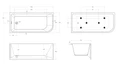 Акриловая ванна BELBAGNO BB712-1600-730-L BB712-1600-730-L