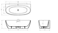 Акриловая ванна CEZARES CZR-STYLUS-WALL-180-80-59 CZR-STYLUS-WALL-180-80-59