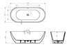 Акриловая ванна BELBAGNO UNO BB701-1750-750-K BB701-1750-750-K