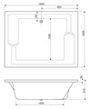 Акриловая ванна пристенная CEZARES PLANE_DUO-190-145-51-W37 01999959412