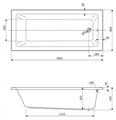 Акриловая ванна пристенная CEZARES PLANE SOLO MINI-180-80-42-W37 01310125982