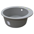 AZARIO кухонная мойка кварцевая Sivas (480х480х197) Серая (сифон) CS00097656