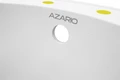 Кухонная мойка AZARIO Sivas 480х480х197 кварцевая, круглая, сифон в комплекте, цвет Белый (CS00097654) CS00097654