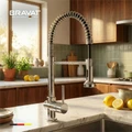 Смеситель для кухни с гибким изливом цвет хром BRAVAT (F7801932CP-SW) F7801932CP-SW