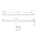 Держатель для полотенец BRAVAT (D7645CP-SW) D7645CP-SW
