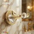 Крючок настенный для халатов и полотенец золотой с кристаллами SWAROVSKI BRAVAT (D7283G-SW) D7283G-SW