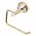Держатель туалетной бумаги золотой с кристаллами SWAROVSKI BRAVAT (D7285G-SW) D7285G-SW