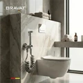 Гигиенический душ со смесителем с пружинным шлангом BRAVAT (D9190CP-SW) D9190CP-SW
