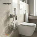 Гигиенический душ со смесителем с пружинным шлангом BRAVAT (D9191CP-SW) D9191CP-SW