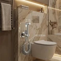 Гигиенический душ со смесителем с пружинным шлангом BRAVAT (D9192CP-SW) D9192CP-SW