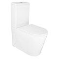 Конто - Унитаз напольный торнадо с сиденьем микролифт из дюропласта 360х630х820мм AZ-T005BR (2 МЕСТА) AZ-T005BR