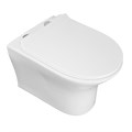 Унитаз подвесной AZARIO FRETTA ROUND 485x360x365 безободковый с сиденьем микролифт (AZ-2617E) AZ-2617E