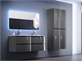 Колонна подвесная с двумя распашными дверцами, реверсивная Grigio talpa opaco 81122