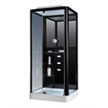 Душевая кабина Loranto CS 126-3A L 90*100*235 левосторонняя, прозрачное стекло 6 мм., профиль черный (CS00054486) CS00054486