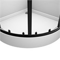 Душевая кабина Loranto NEO 100x100x(190+15) с низким поддоном 15см, прозрачное закаленное стекло 5 мм, профиль черный-матовый (CS-21800-100) CS-21800-100
