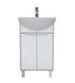 РИКО 50 Тумба (Белый Ясень/Фабрик)(БЕЗ УМЫВАЛЬНИКА SMILE-50) 1A212401RIB90