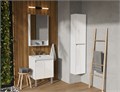 Сканди 55 Тумба Doors Белый глянец/Белый матовый (БЕЗ УМЫВАЛЬНИКА Адриана-55) 1A278801SD010