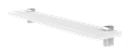 Стеклянная полка Aquaton 65, 65*12*1см, глянец, хром (1A110203XX010) 1A110203XX010