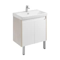 Сканди 70 Тумба Doors Белый/Дуб Верона (БЕЗ УМЫВАЛЬНИКА Адриана-70) 1A278901SDB20