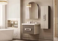 Шкаф - колонна AQUATON Ар-Деко, 2 створки, кашемир, 1A284703DD6E0 1A284703DD6E0