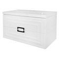 Комплект Тумба Azario ARMARIO 90/2 900х450х585 подвесная, с раковиной CLASSIK 90, белый глянцевый (CS00096962) CS00096962