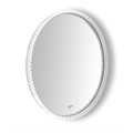 Лайвли - Зеркало круглое 800х55 c LED диммером, подогревом, сенсорный выключатель, матовый белый 2700k-4000k-6500k (25Вт) АZ-LED012125 АZ-LED012125