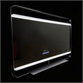 Дарья - Зеркало прямоугольное 1000х800 c LED диммером, подогревом, сенсорный выключатель,BT/FM, датчик темпе-ры, матовый черный 2700k-4000k-6500k (20В АZ-LED013625