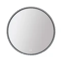 Лайвли - Зеркало круглое 800х55 c LED диммером, подогревом, сенсорный выключатель, матовый черный 2700k-4000k-6500k (25Вт) АZ-LED011925 АZ-LED011925