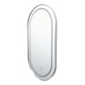 Джоли - Зеркало овальное 500х900х50 c LED диммером, подогревом, сенсорный выключатель, глянцевый хром 2700k-4000k-6500k (12Вт) АZ-LED012825 АZ-LED012825