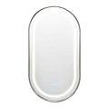 Джоли - Зеркало овальное 500х900х50 c LED диммером, подогревом, сенсорный выключатель, глянцевый хром 2700k-4000k-6500k (12Вт) АZ-LED012825 АZ-LED012825