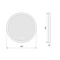 Юлия - Зеркало круглое 800х30 c LED диммером, подогревом, сенсорный выключатель, матовый серый 2700k-4000k-6500k (23Вт) АZ-LED013225 АZ-LED013225