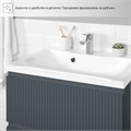 ИТАНА Комплект тумба подвесная Kate 65 (642х442х640) с раковиной Milena 65 (Антрацит TP-860A) CS00090006