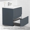 ИТАНА Комплект тумба подвесная Kate 65 (642х442х640) с раковиной Milena 65 (Антрацит TP-860A) CS00090006