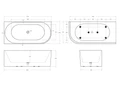 Акриловая ванна BELBAGNO BB714-1700-800-L BB714-1700-800-L