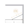 Душевая перегородка универсальная CEZARES LIBERTA-L-1-TB-110-BR-BORO LIBERTA-L-1-TB-110-BR-BORO, СВОБОДА (LIBERTA)