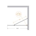 Душевая перегородка универсальная CEZARES LIBERTA-L-1-TB-100-BR-GM LIBERTA-L-1-TB-100-BR-GM, СВОБОДА (LIBERTA)