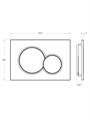 STYLUS-BTN-BORO Кнопка смыва CEZARES STYLUS, брашированное золото STYLUS-BTN-BORO