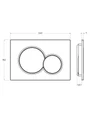 STYLUS-BTN-BL Кнопка смыва CEZARES STYLUS, белый глянец STYLUS-BTN-BL