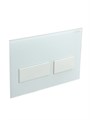 LUX-GB-2-BIO Кнопка смыва CEZARES LUX, Белое стекло, белый матовый LUX-GB-2-BIO