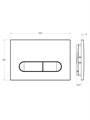 LINER-BTN-GM Кнопка смыва CEZARES LINER, оружейная сталь LINER-BTN-GM