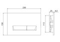 Кнопка смыва BelBagno MARMI, цвет-белый BB009-MR-BIANCO