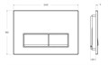 Кнопка смыва BelBagno BB-15R-GM, оружейная сталь BB-15R-GM, BelBagno