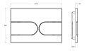 Кнопка смыва BelBagno BB-11-CRM, хром BB-11-CRM, BelBagno
