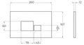 Кнопка смыва BelBagno BB071CR, хром глянец BB071CR, BelBagno