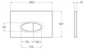 Кнопка смыва BelBagno BB050CR.MAT, матовый хром BB050CR.MAT, BelBagno