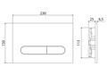 Кнопка смыва BelBagno PROSPERO BB006-PR-CHROME.M, цвет-хром матовый BB006-PR-CHROME.M